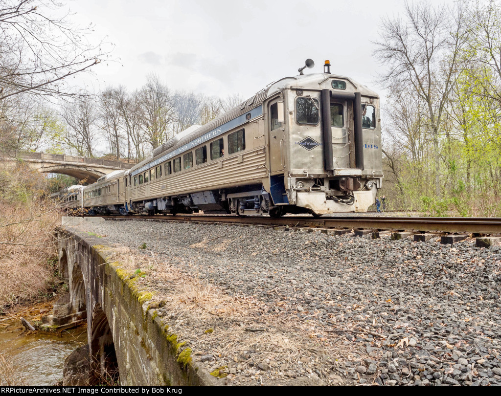 RDC excursion on the west leg of the Mill Creek Junction Wye